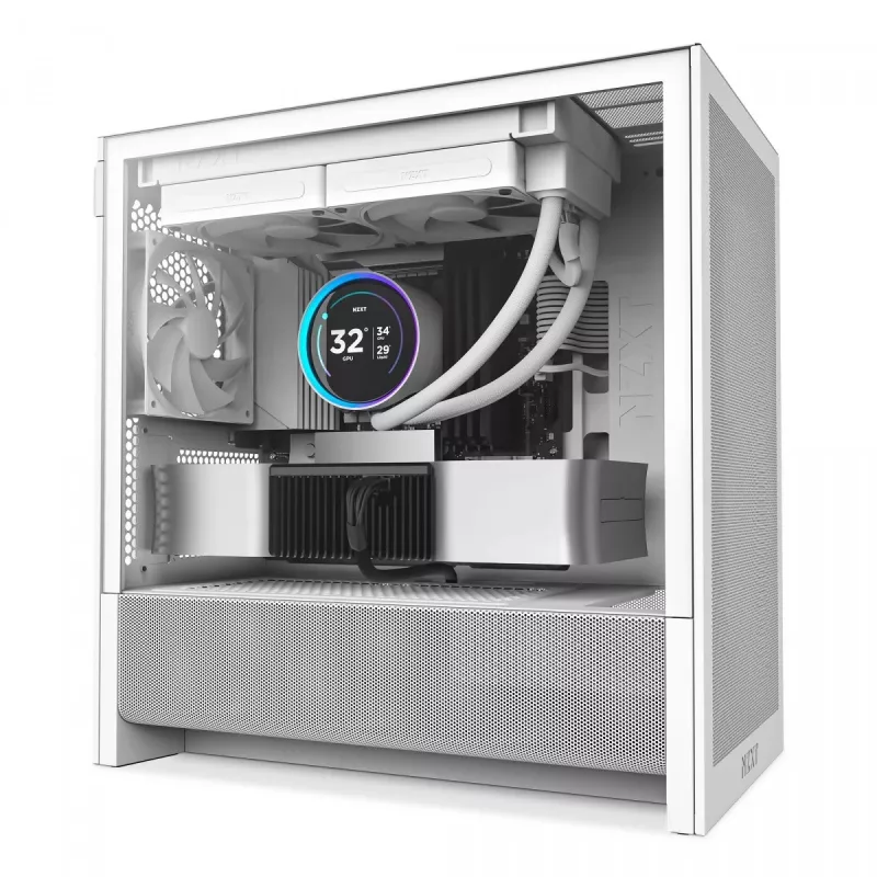Caixa de PC NZXT H9 H3 Flow Midi Tower branco