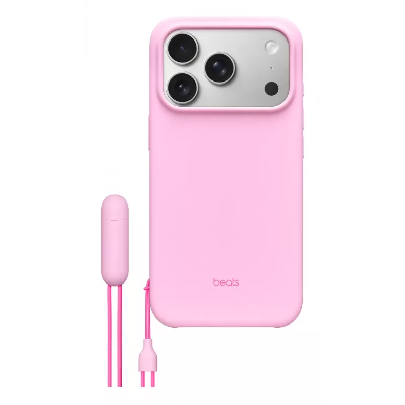 Capa com suporte Apple Beats iPhone 17 Pro MagSafe Camera Control rosa