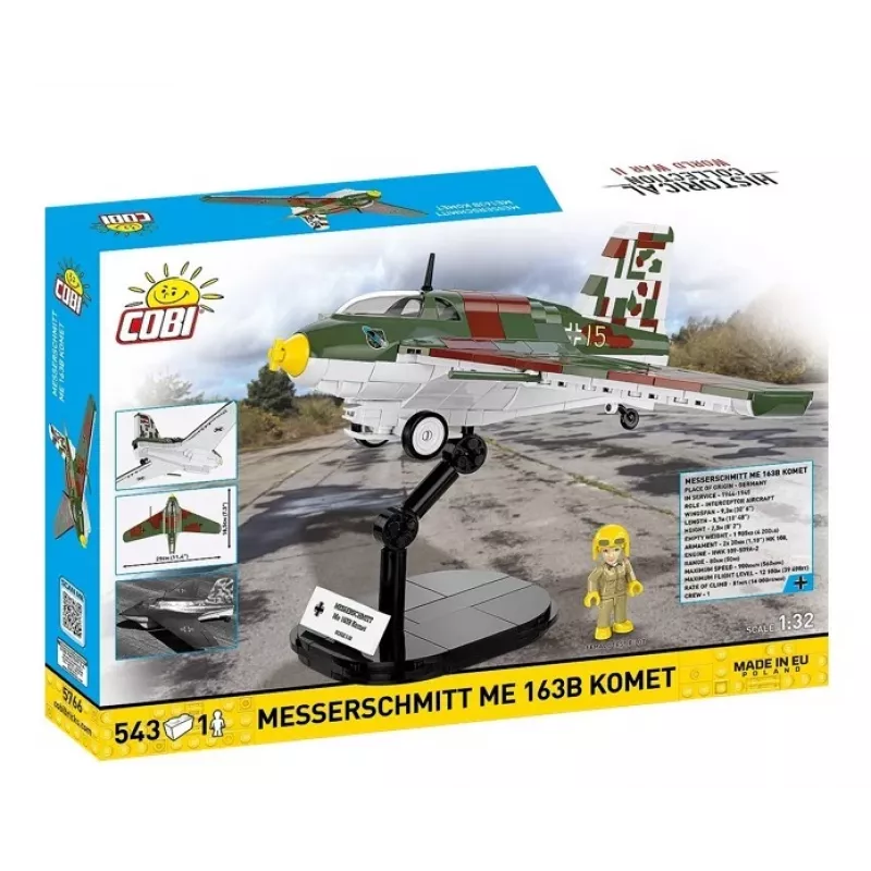 Blocos de construção Messerschmitt Me 163B Komet 543 peças