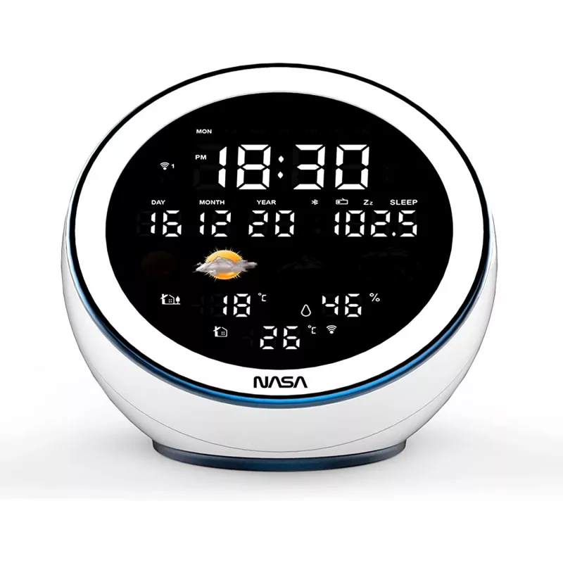 Estação meteorológica/coluna BT Nasa WSP1500 branca Moon