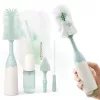 Conjunto de escovas para biberões Momcozy PUSH-PRESS Design verde