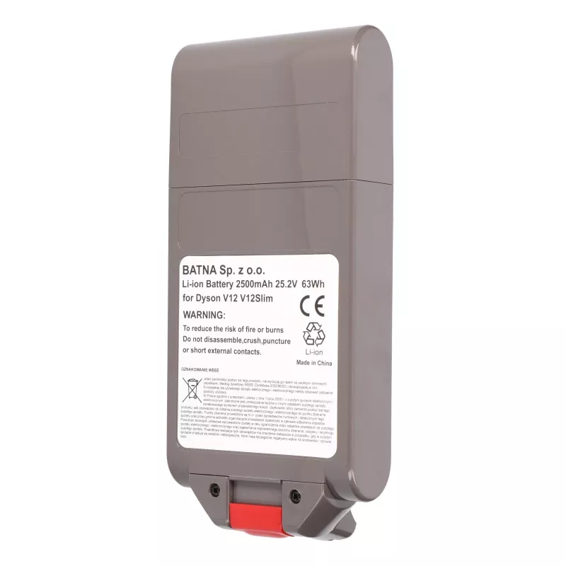 Bateria para aspirador Dyson V12, 25,2V 2500mAh