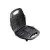 Máquina de sanduíches Tefal Break Time SW6148 — 2 sanduíches, placas antiaderentes removíveis, arrumação de cabo, preto/cinzento