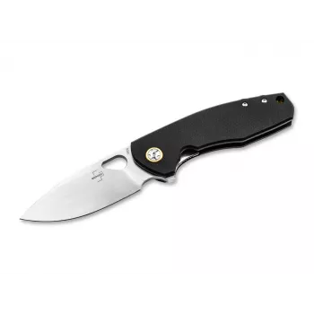 Faca dobrável BOKER PLUS VOX Little Friend — preta, lâmina S35VN, faca de bolso compacta