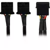 Adaptador de alimentação SATA em Y Sharkoon 4P Molex 0,15 m preto – Digital/Dados – alimentação