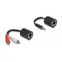 Cabo de áudio DeLOCK 87859 RJ-45 RCA 3,5 mm preto vermelho branco