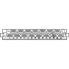 SCHROFF Connector H 15 F - Conector fêmea H15F (69001733)