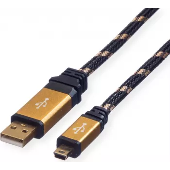 ROLINE GOLD cabo USB 2.0, Type-A - Mini 5 pinos 1,8 m (11.02.8822)