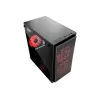 Caixa de PC com design Gaming GEMBIRD CCC-FORNAX-950R 3 ventoinhas de 12 cm vermelhas