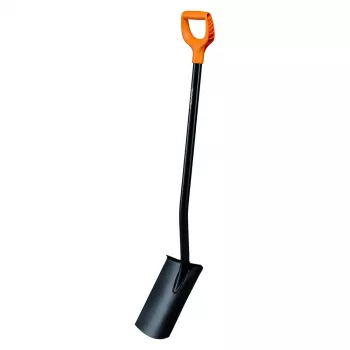 Pá Fiskars 131403 — pá de jardim Fiskars modelo 131403, lâmina de aço, cabo de madeira