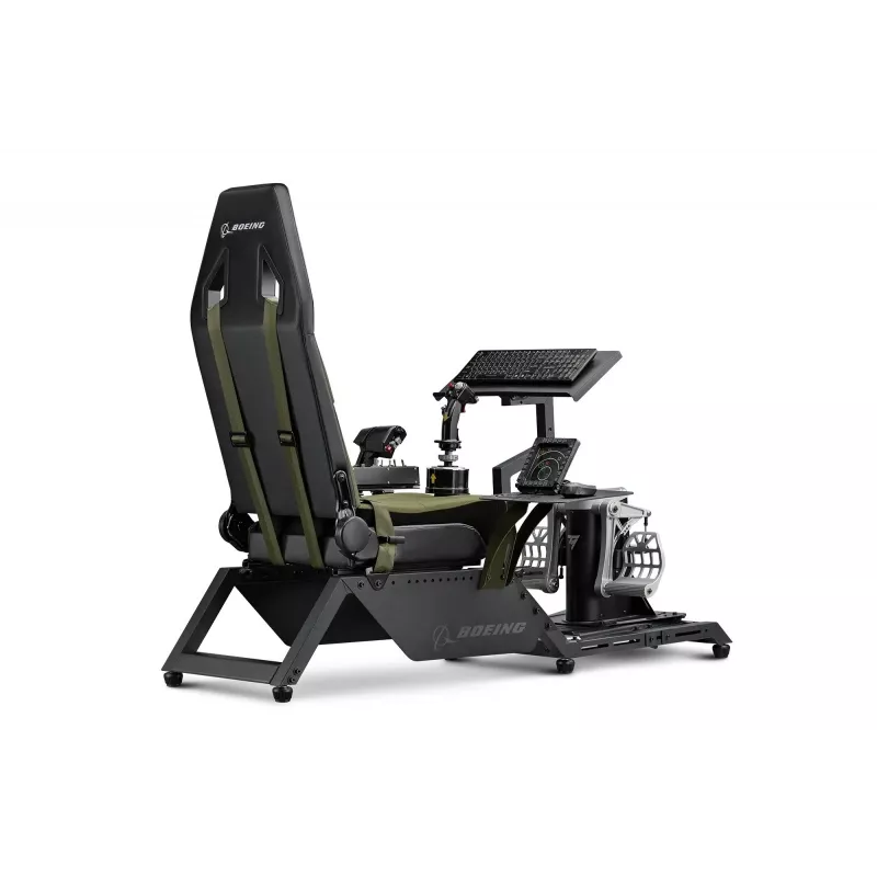 Assento de cockpit Next Level Racing Flight Simulator Boeing Military 396055 — assento especial de simulação de voo, compatível com manípulos de controlo e pedais