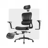 Cadeira de escritório mark adler Expert 7.9 preta – cadeira giratória ergonómica, tecido preto, modelo MA-EXPERT 7.9 preto