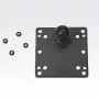 Placa VESA 100x100mm RAM Mounts com esfera preta 121mm