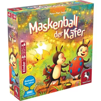 Maskenball der Beetle, jogo de tabuleiro jogo infantil do ano 2002