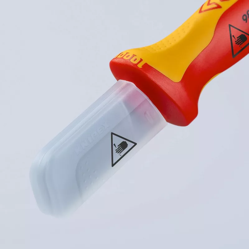 Faca de cabo Knipex VDE 180 mm com - tampa de proteção