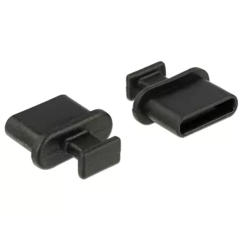 Tampa de proteção para conetor fêmea DeLOCK 64013 USB Type-C preto