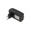 Fonte de alimentação PoE Extralink POE-24-12W 24V 0,5A 12W, ficha de parede interior, preta