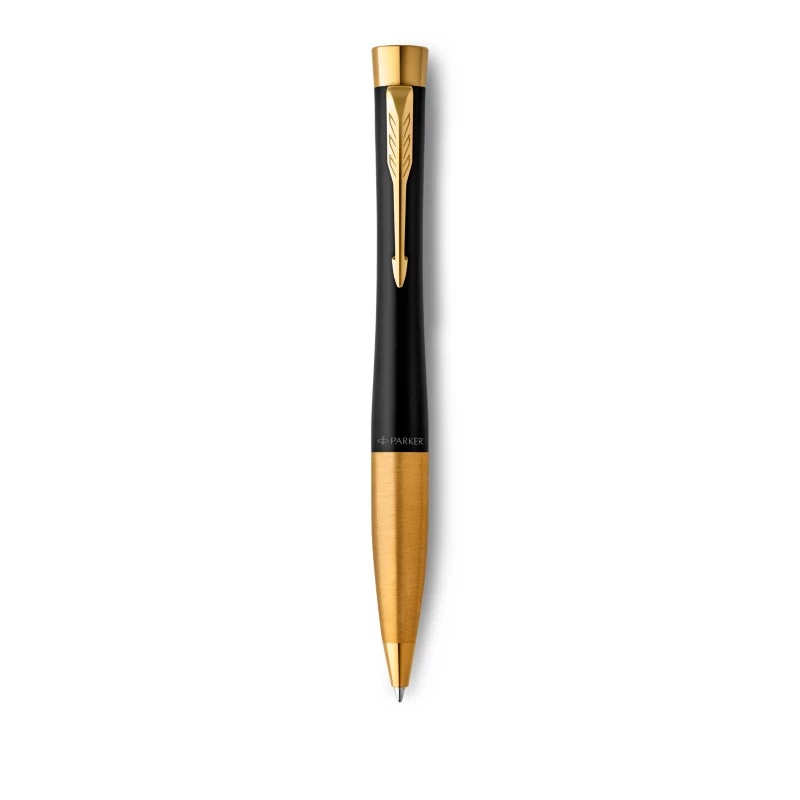Esferográfica Parker Urban Twist Muted Black, ponta média, tinta azul