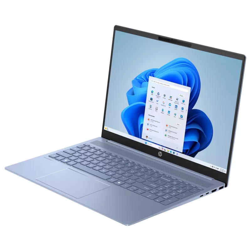 HP OmniBook 5 AI 16 2K Core Ultra 5 225U 16GB/512GB SSD Win11 Home - Azul-céu - 16-af1454ng - Layout do teclado possivelmente alemão