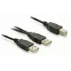 Cabo USB DeLOCK USB-B/USB-A 1 m preto
