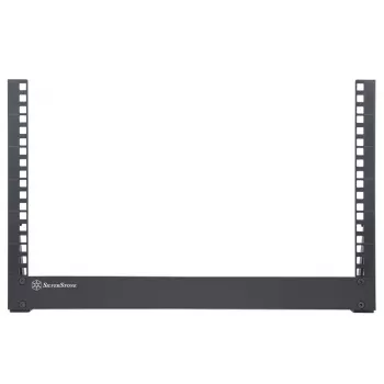 Rack Open-Frame 6HE 19 polegadas SILVERSTONE SST-RK06U-OF Rack de secretária prateado