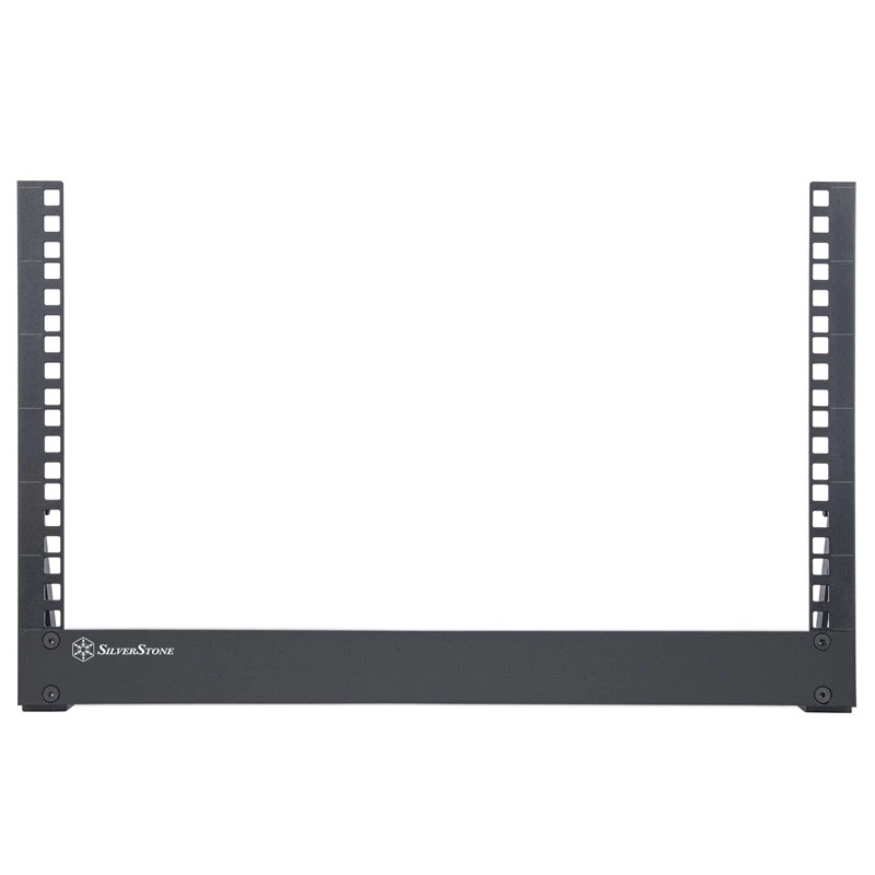 Rack Open-Frame 6HE 19 polegadas SILVERSTONE SST-RK06U-OF Rack de secretária prateado
