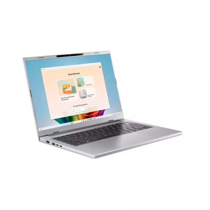 Portátil Acer Aspire 14 AI A14-53M-75DW — 14 polegadas WUXGA, Intel Core Ultra 7 258V, 32 GB LPDDR5x, 1 TB SSD, Intel Arc 140V, Windows 11 Home, Prateado
