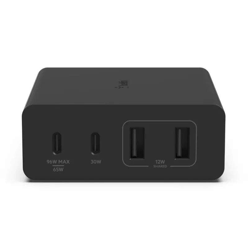 Carregador Belkin WCH010vfBK para interiores AC carregamento rápido 2 USB Type-C preto