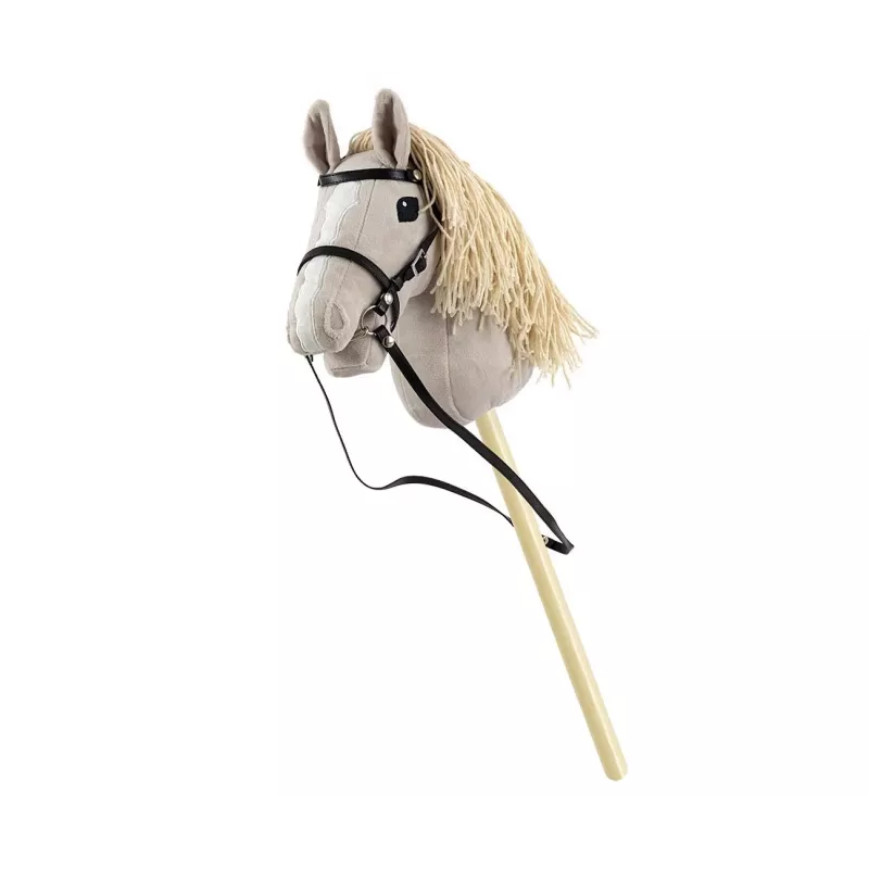 Cavalo de pau de peluche Milly Mally 6626 cinzento-claro – milly mally peluche, cavalo de pau para montar