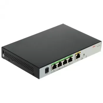 Router com fios Hikvision DS-3WG105GP-SI Fast Ethernet, Gigabit Ethernet preto, cinzento