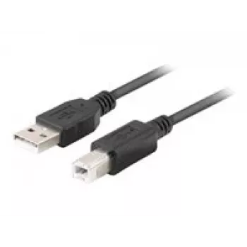 Cabo USB-A para USB-B LANBERG CA-USBA-15CU-0018-BK, 1,8 m, preto