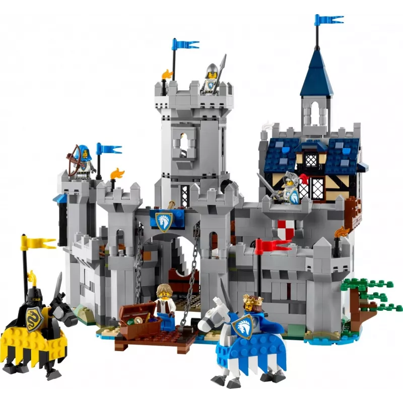 Brinquedo de construção LEGO Creator 3-in-1 conjunto Castelo Medieval dos Cavaleiros 31168 — 1371 peças, 6 minifiguras, a partir dos 9 anos