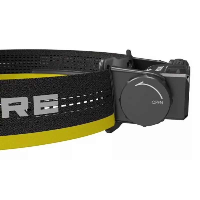 Lanterna frontal Nitecore HC60 UHE com bateria de 4000 mAh, 6-LED, à prova de água, resistente a choques, preto/amarelo