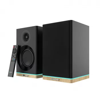 Altifalante de estante Blaupunkt BS60BK LED, Bluetooth, HDMI ARC, preto