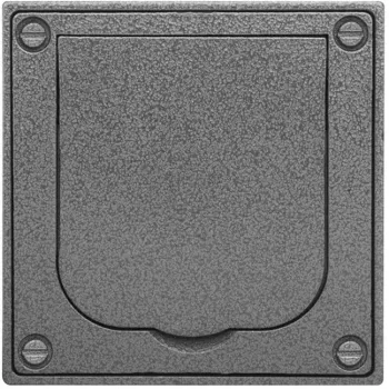 BUSCH JAEGER caixa de embutir plástico com tampa basculante UPhammerschlag cinzento 1705 U-101