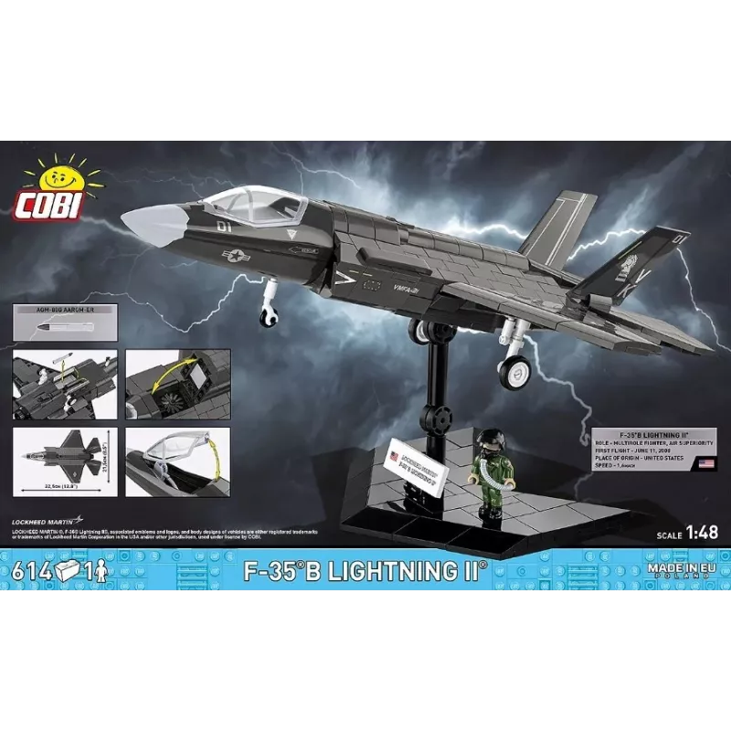 Blocos de construção F-35B Lightning II - 614 peças
