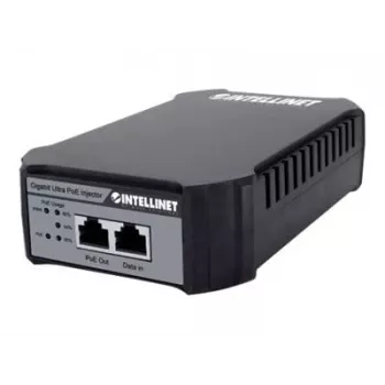 Injetor Gigabit PoE++ Intellinet, uma porta de 95 W, compatível com IEEE 802.3bt (4PPoE), caixa em plástico, montagem na parede