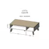 Mesa de centro Cama LOTTA 110 carvalho wotan/preto mate