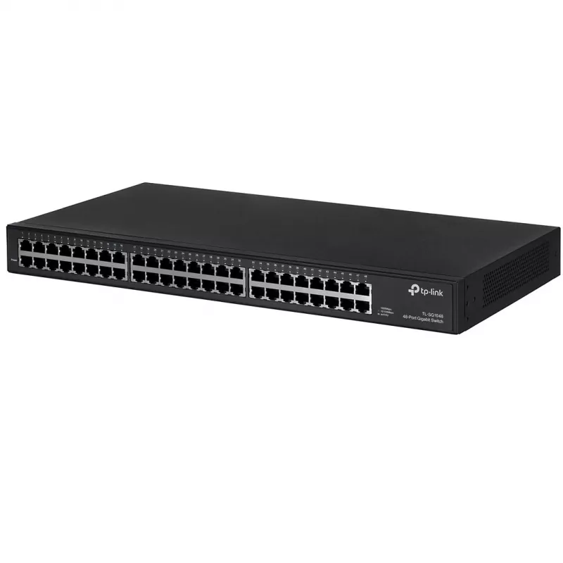 TP-Link TL-SG1048 não gerido Gigabit Ethernet (10/100/1000) 1U preto