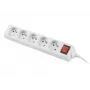 Extensão elétrica Lanberg PS1-05E-0300-W 3m 5 tomadas AC interior/exterior branca