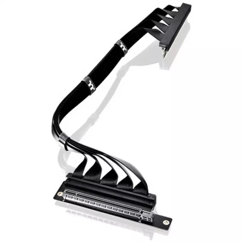 Thermaltake cabo riser PCI-E 4.0 duplo de 90 graus, 40 cm, preto