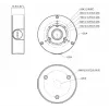 Adaptador de montagem Dahua PFA130-E-B preto