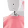 Singer Simple 3210 máquina de costura automática, eletromecânica, 10 pontos, casa de botão em 4 passos, braço livre, 85 W, branca/rosa