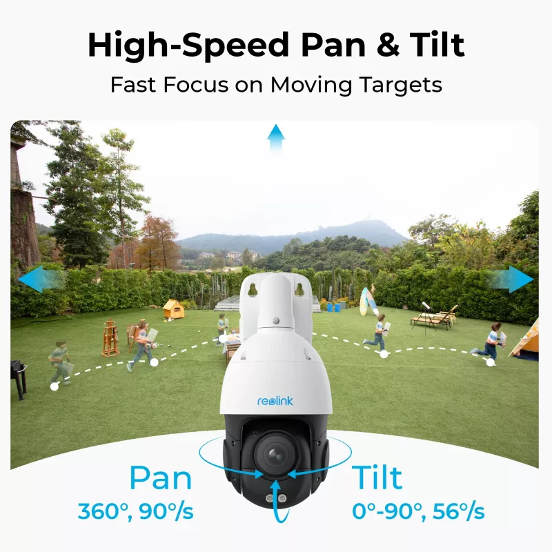 Reolink P840 câmara IP bullet 4K PoE de 8 MP, 3840x2160, zoom ótico 5x, H.265, microSD até 256 GB, visão noturna de 60 m, branca