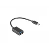 Cabo USB Lanberg AD-OTG-UC-01 0,15 m USB 2.0 USB A USB C preto