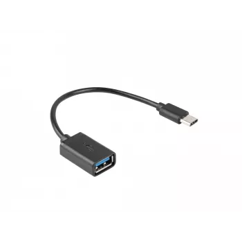 Cabo USB Lanberg AD-OTG-UC-01 0,15 m USB 2.0 USB A USB C preto