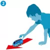 Comboio BRIO World Pull Back Train preto azul 36019