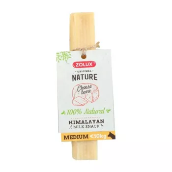 Osso natural duro para cão ZOLUX Himalayan cheese M 57 g — sabor a queijo, tamanho médio, embalagem individual para cães pequenos adultos