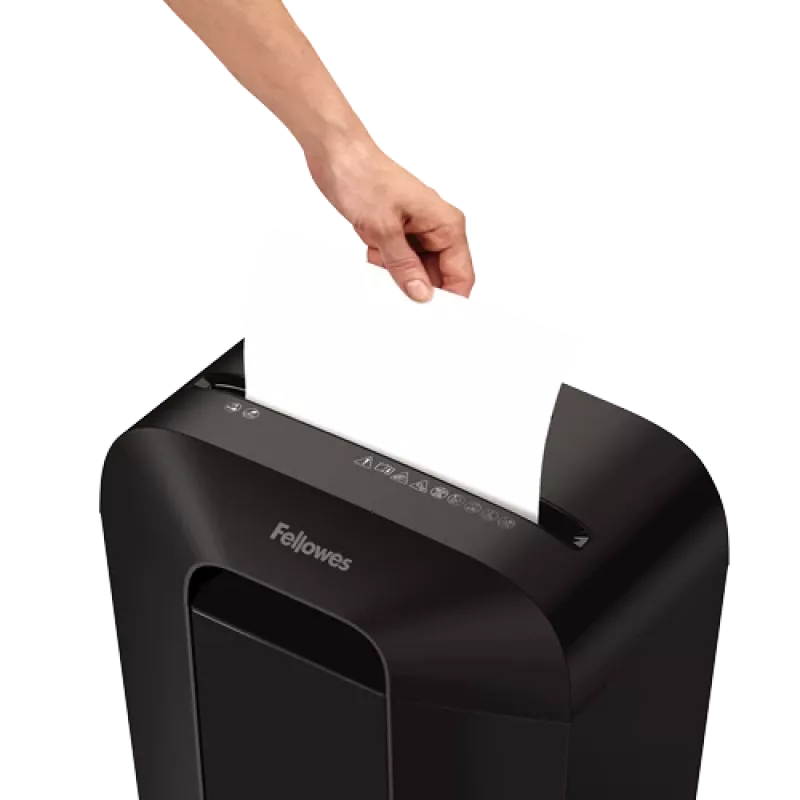 Destruidora de documentos Fellowes Powershred LX41 corte em partículas preta