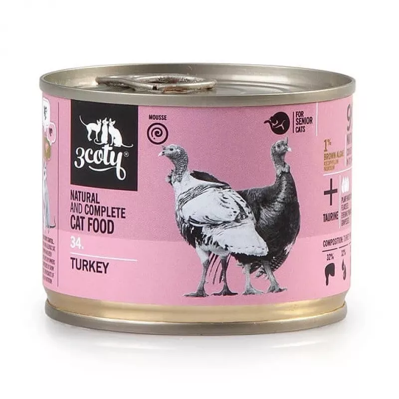 3COTY 34. Peru sénior - comida húmida para gatos - 180g